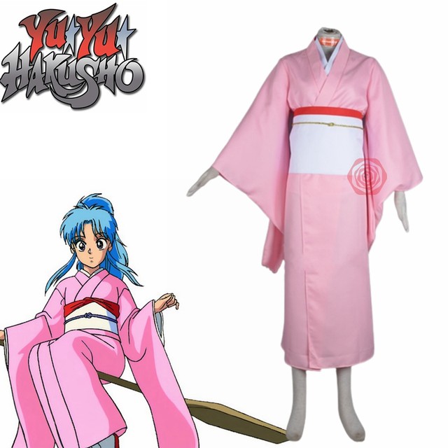Anime Botan Cosplay YuYu Hakusho kimono +bowknot Custom Made - AliExpress